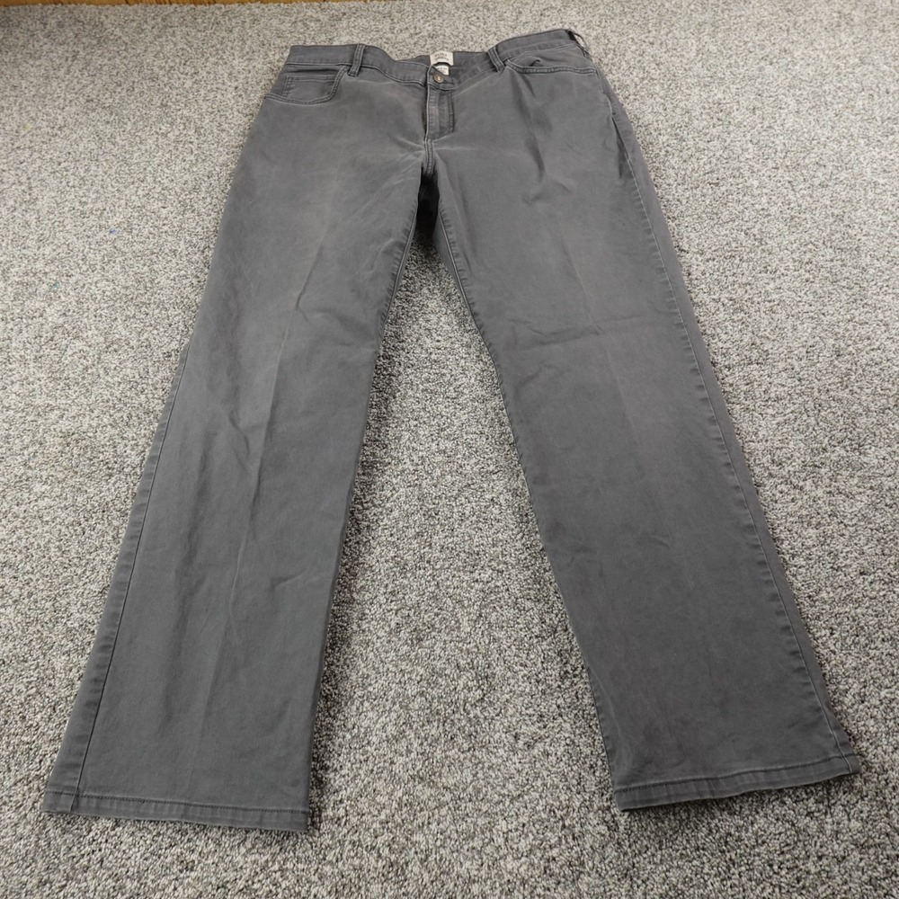Flint And Tinder Pants‎ Mens 38X34 Black Gray 5 Pocket Jeans Straight Huckberry